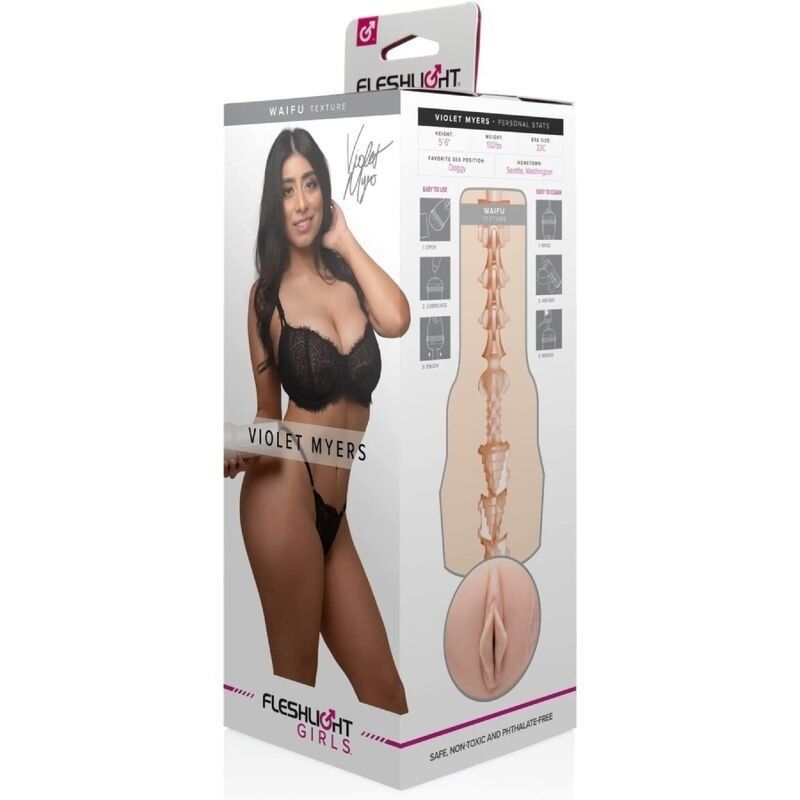 Violet Myers Waifu | Masturbador para pene con réplica vaginal 25,4 cm