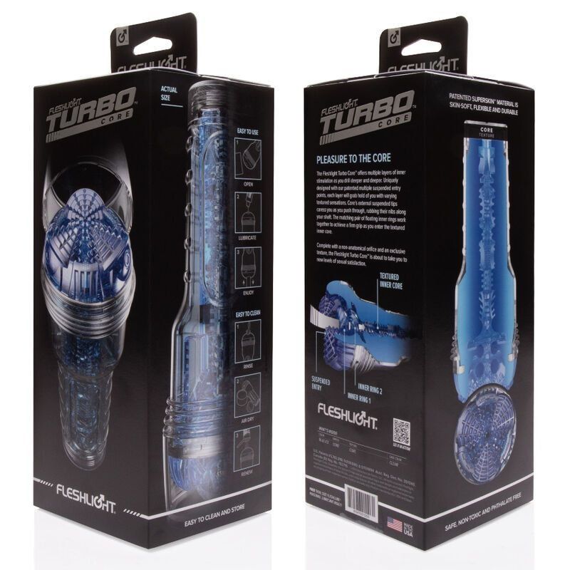 Fleshlight Turbo Core Blue Ice | Masturbador sexo oral