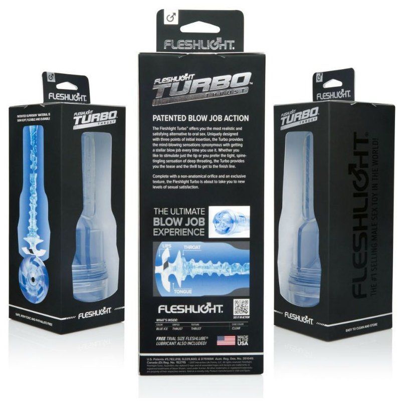 Fleshlight Turbo Thrust Blue Ice | Masturbador sexo oral
