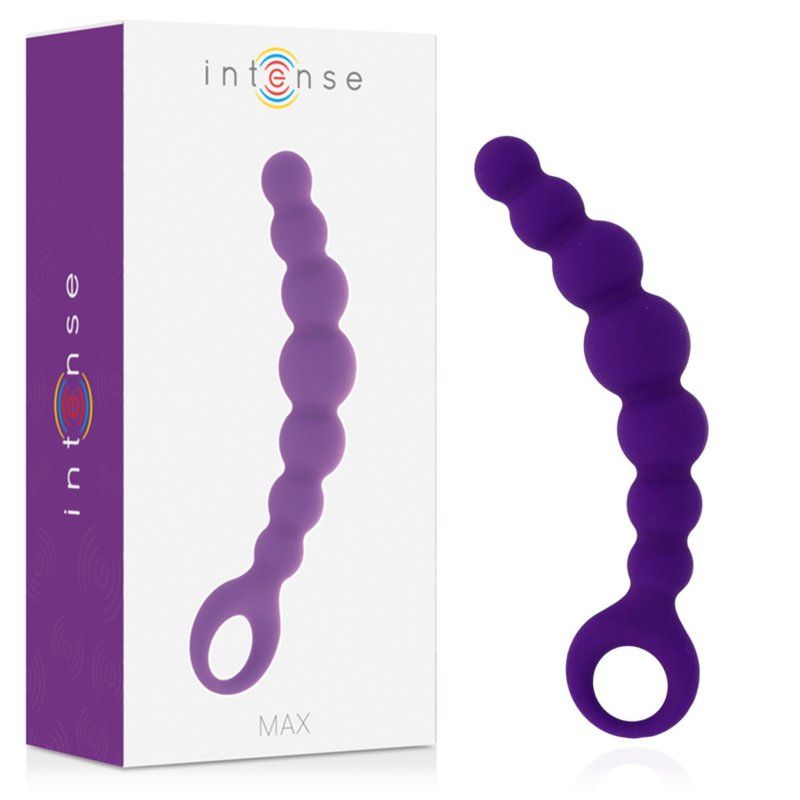 Intense Max Bolas Anales Lila | Silicona médica 18,5 cm