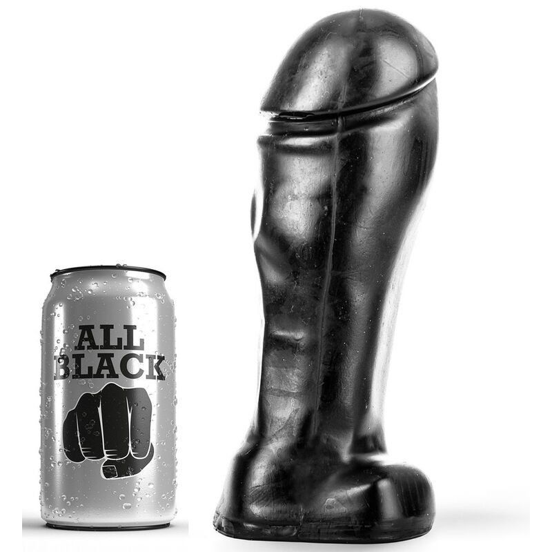 All Black Dong 22 Cm Punta Ancha