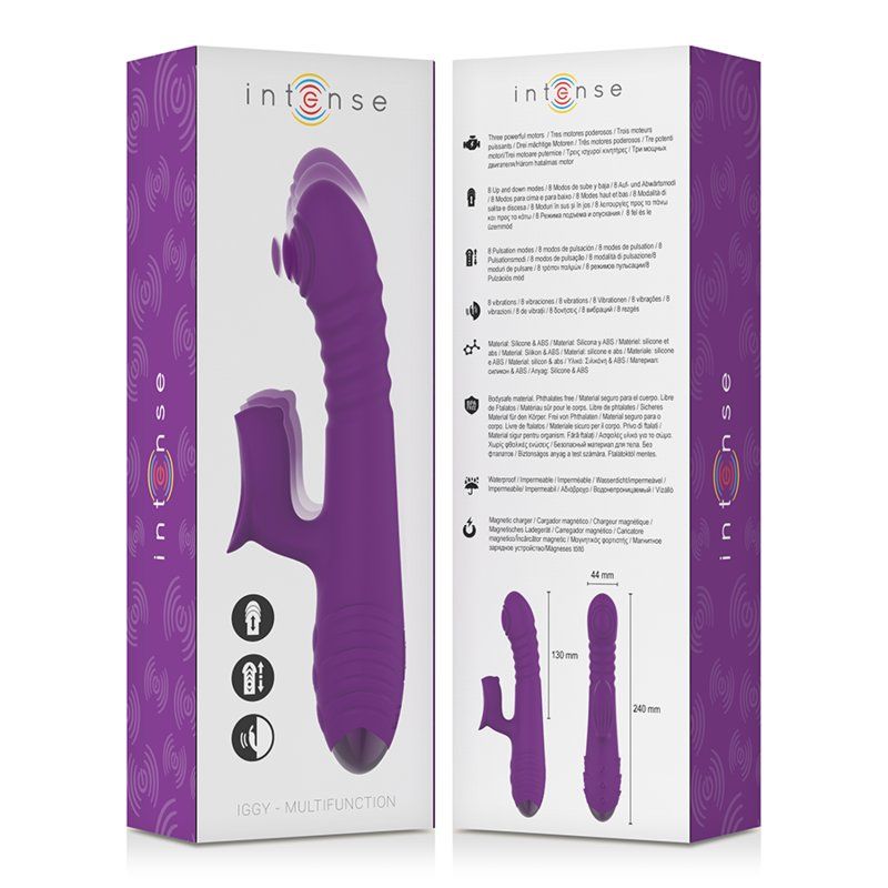 Intense Iggy Vibrador 13 cm | Up&Down multifunción con estimulador