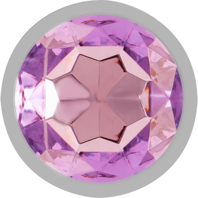 Intense Plug Anal Metal con Joya Violeta | Talla M 8 cm