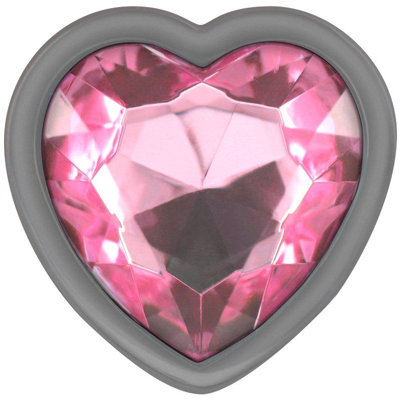 Intense Plug Anal Metal con Joya Corazón Rosa 9 x 4 cm | Elegancia y Placer
