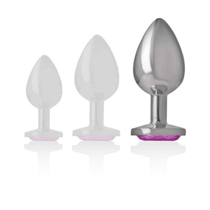 Intense Plug Anal Metal con Joya Corazón Rosa 9 x 4 cm | Elegancia y Placer