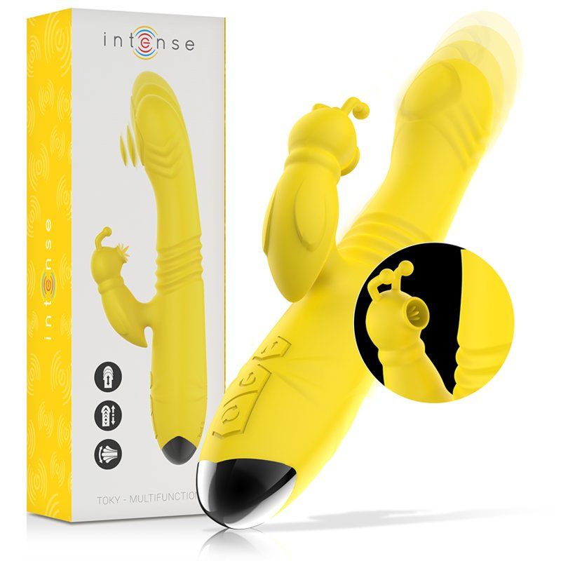 Intense Toky Vibrador 13 cm | Up&Down multifunción con estimulador