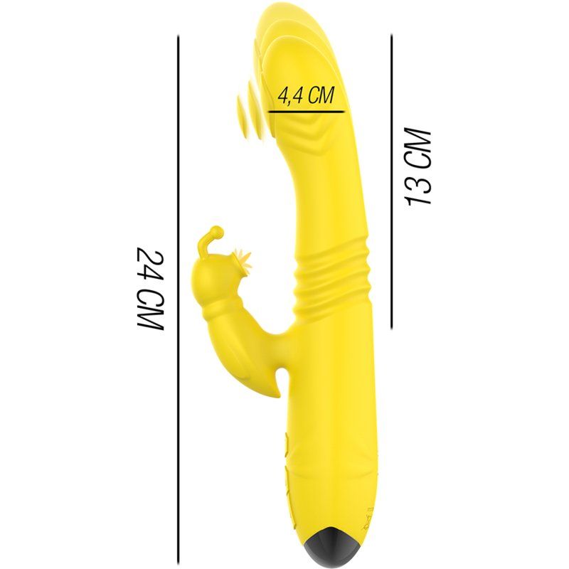Intense Toky Vibrador 13 cm | Up&Down multifunción con estimulador