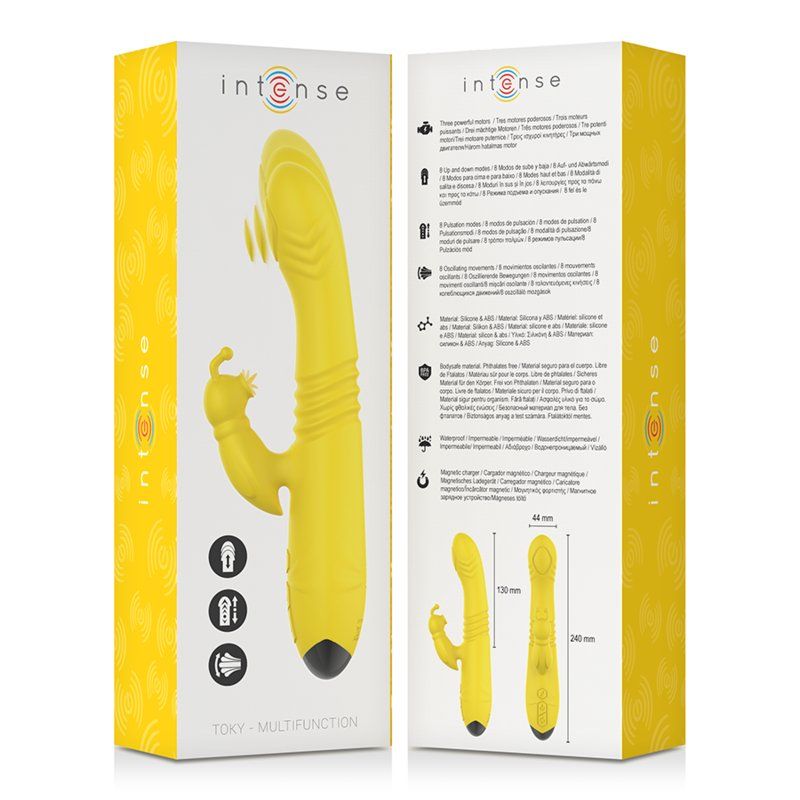 Intense Toky Vibrador 13 cm | Up&Down multifunción con estimulador