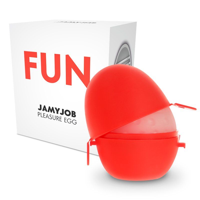 Jamyjob Huevo Masturbador Rojo Fun | Discreto y adaptable