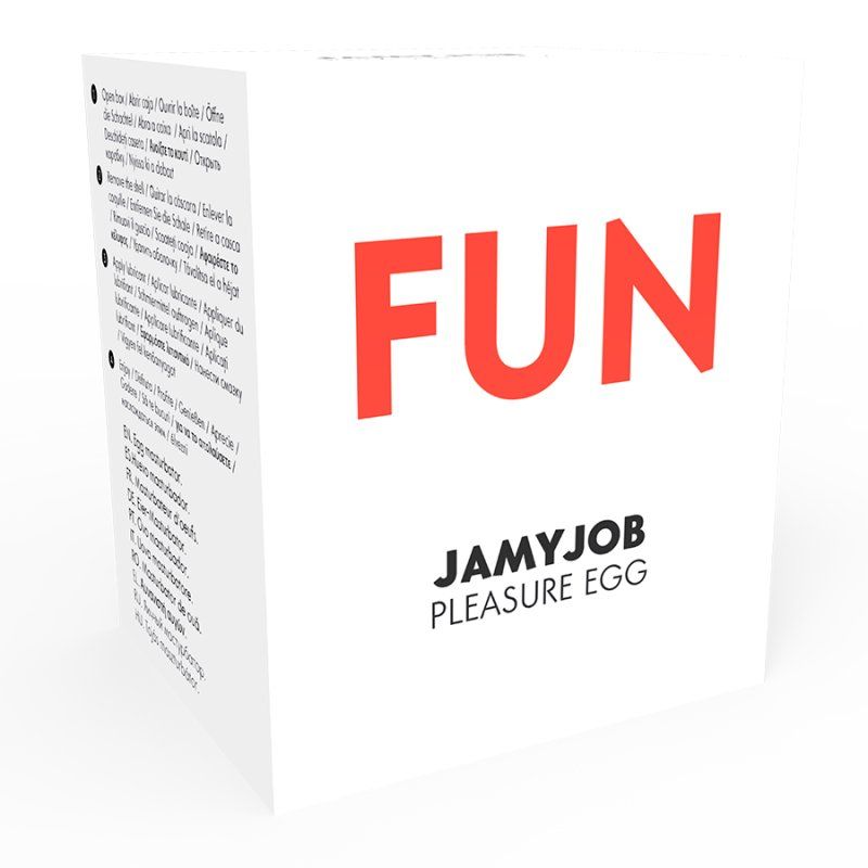 Jamyjob Huevo Masturbador Rojo Fun | Discreto y adaptable