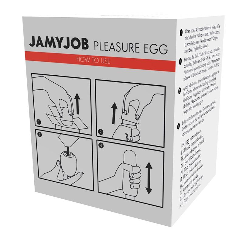 Jamyjob Huevo Masturbador Rojo Fun | Discreto y adaptable