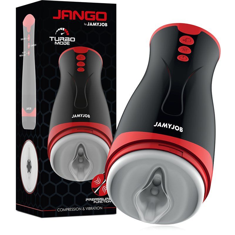 Jamyjob Jango Masturbador | Compresión y Vibración 26 cm