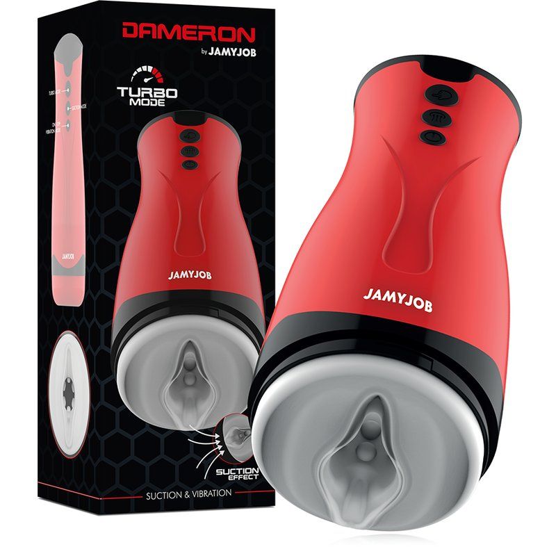 Jamyjob Dameron Masturbador Succión y Vibración 26 cm | Placer Masculino