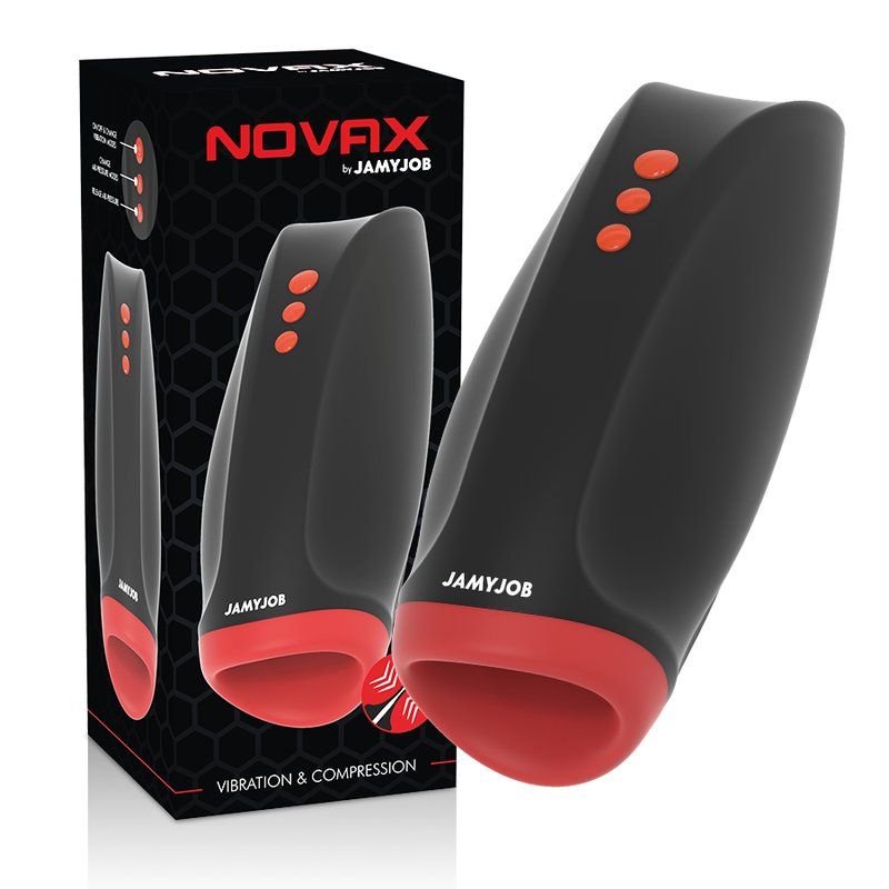 Jamyjob Novax Masturbador Con Vibracion Y Compresión
