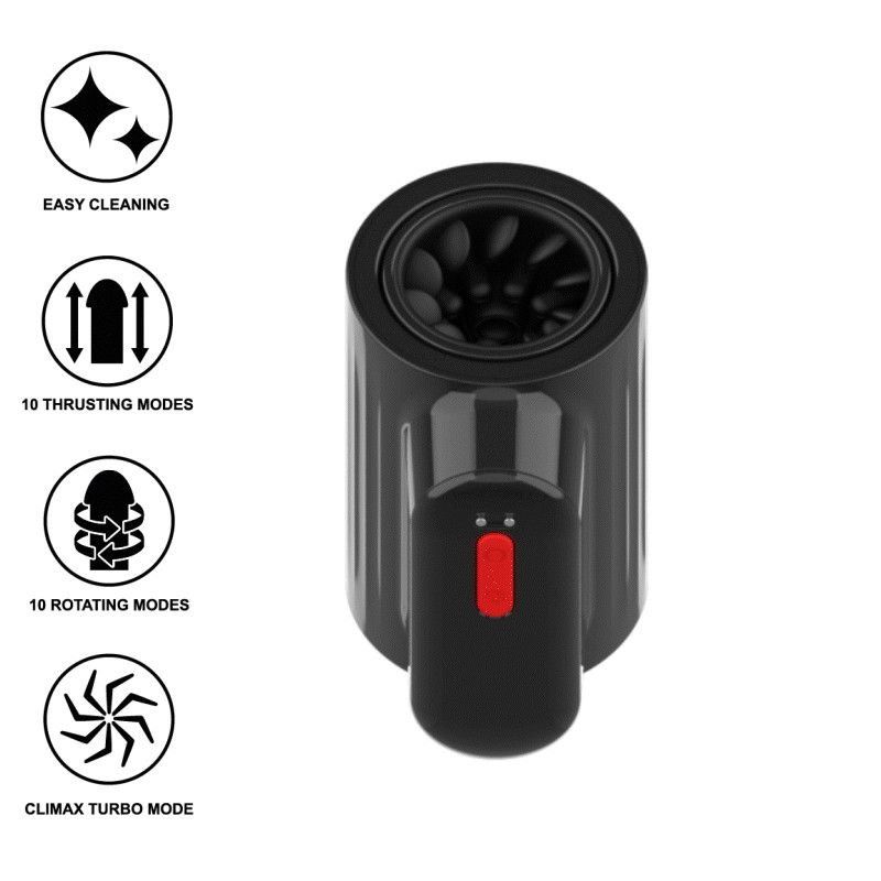Jamyjob Vortex Masturbador Turbo Con Empuje Y Rotación 360 Up And Down
