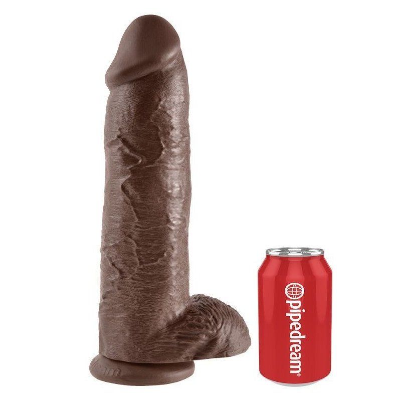 King Cock 12" | Dildo realista marrón XXL 30,5 cm