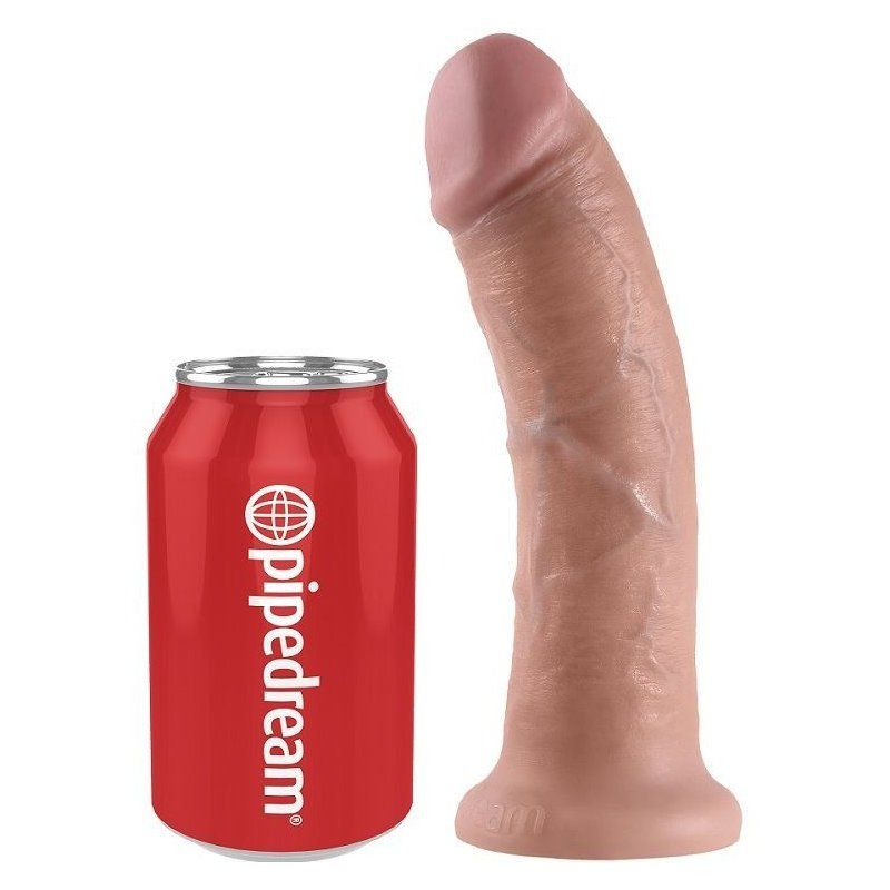 King Cock 8" | Dildo realista 20,3 cm con ventosa y arnés