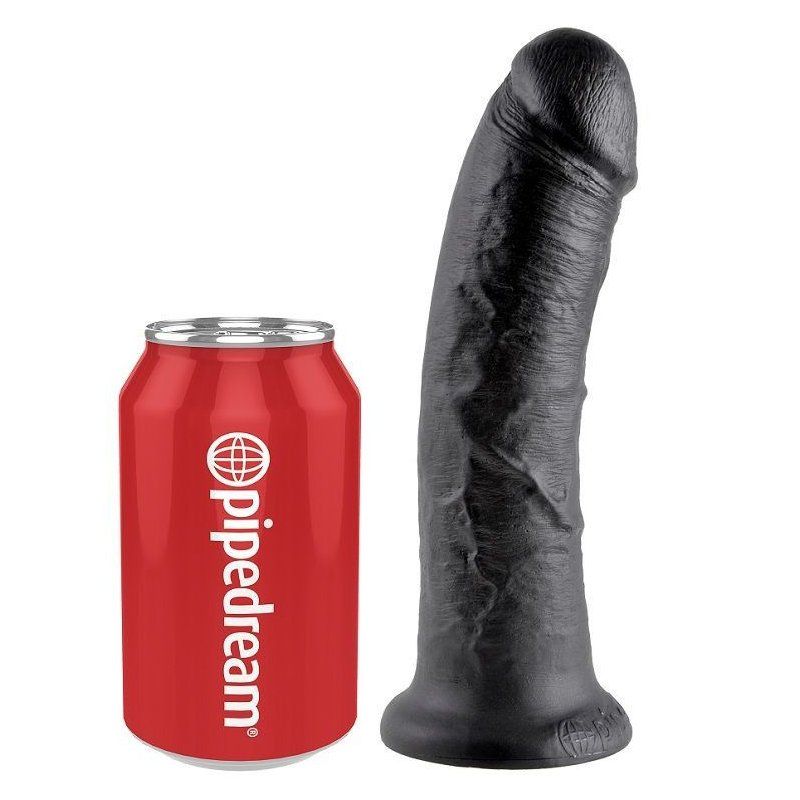 King Cock 8" | Dildo realista negro 20,3 cm con ventosa