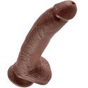 King Cock 9" | Dildo realista marrón 22,9 cm con ventosa