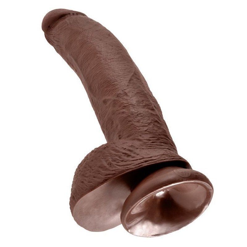 King Cock 9" | Dildo realista marrón 22,9 cm con ventosa