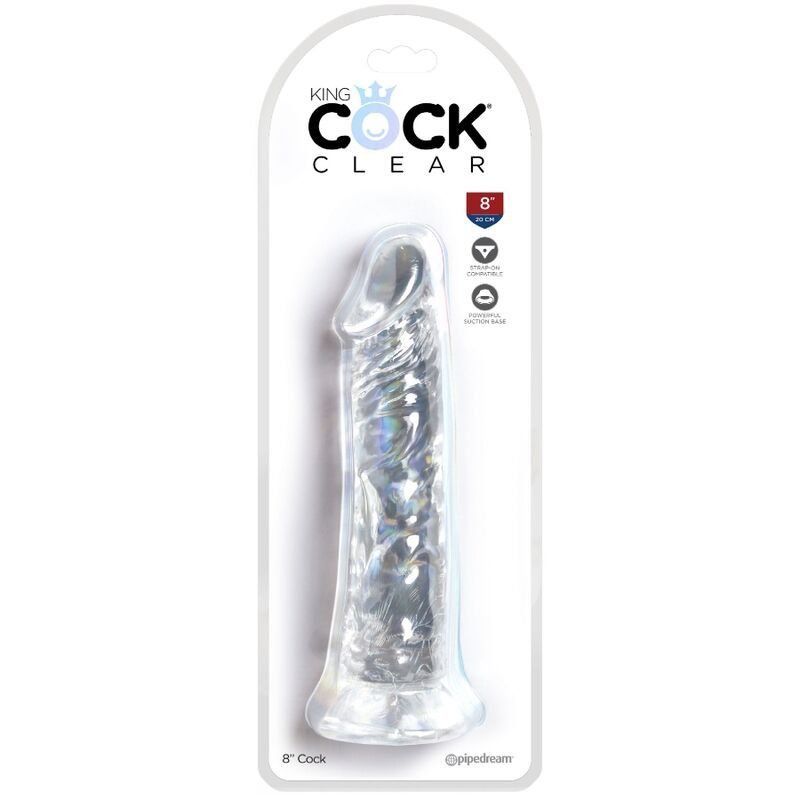 King Cock Clear Pene Realistico 19.7 Cm Transparente