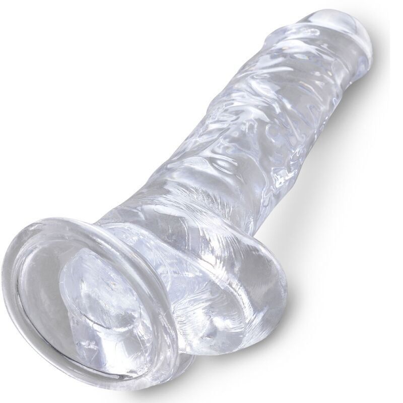 King Cock 8" Clear Transparente | Dildo realista 16,5 cm