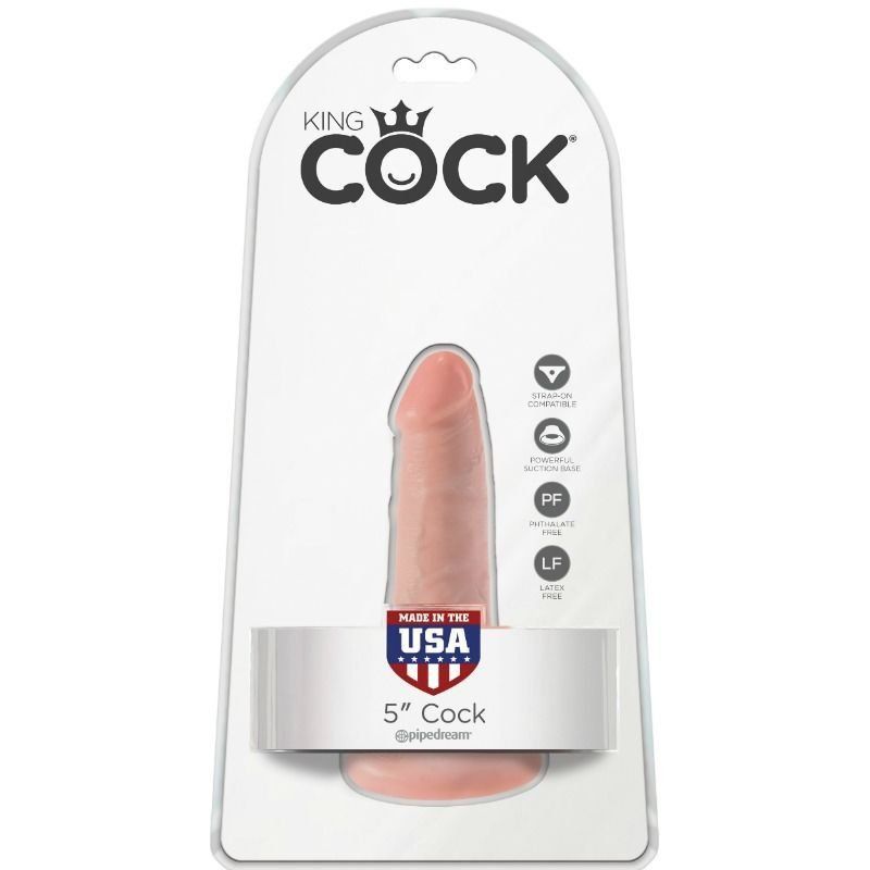 King Cock 5" | Dildo realista 14 cm compacto con ventosa