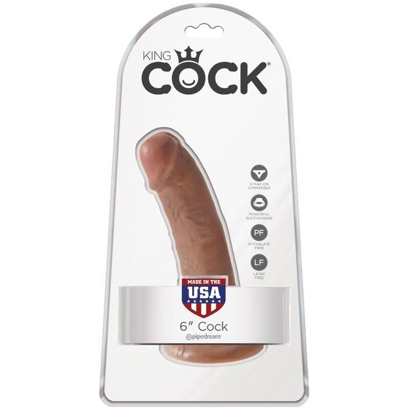King Cock 6" Cock | Dildo realista 15 cm caramelo con ventosa