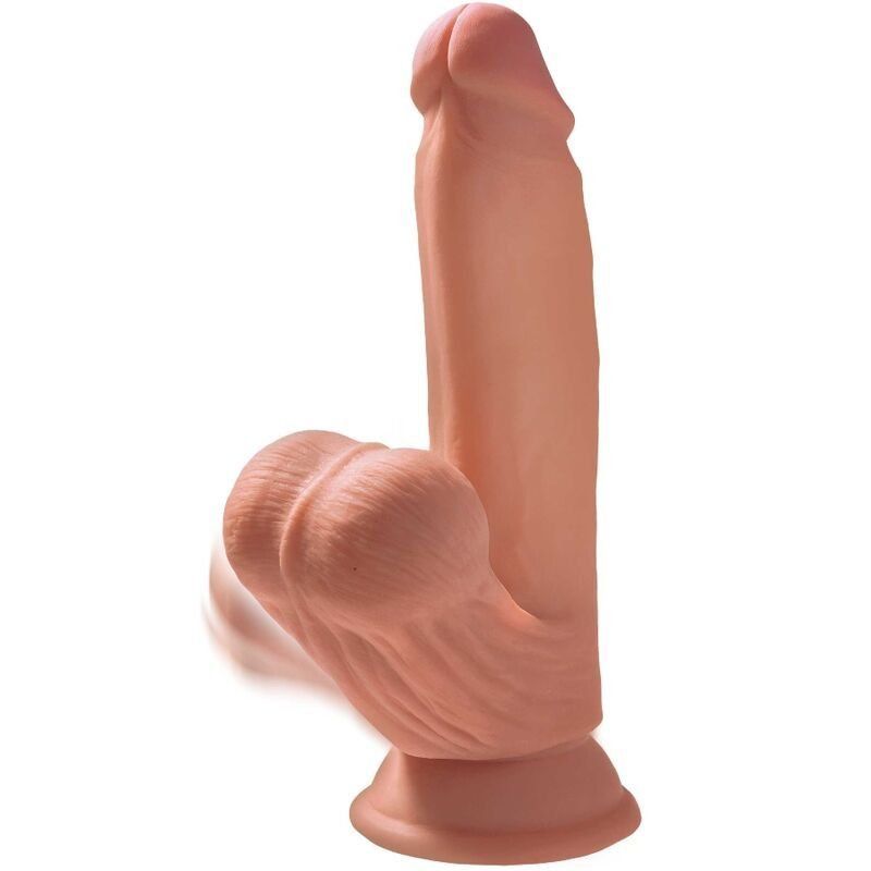 King Cock Plus 3D Dildo Swinging Balls 15.2 Cm