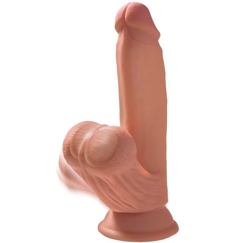 King Cock Plus 3D Dildo Swinging Balls 15.2 Cm