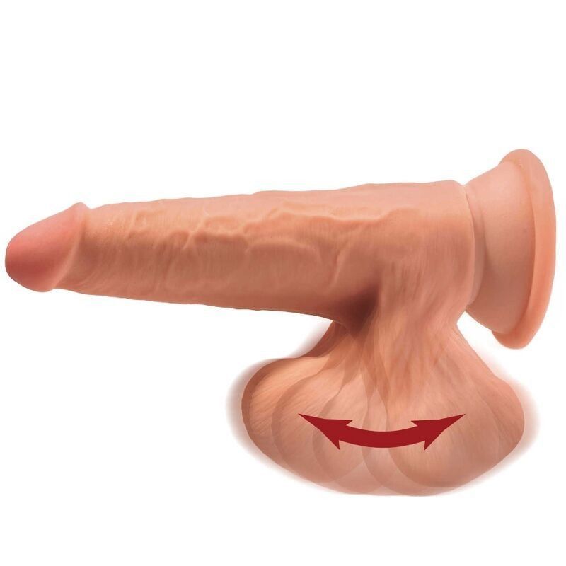 King Cock Plus 3D Dildo Swinging Balls 15.2 Cm