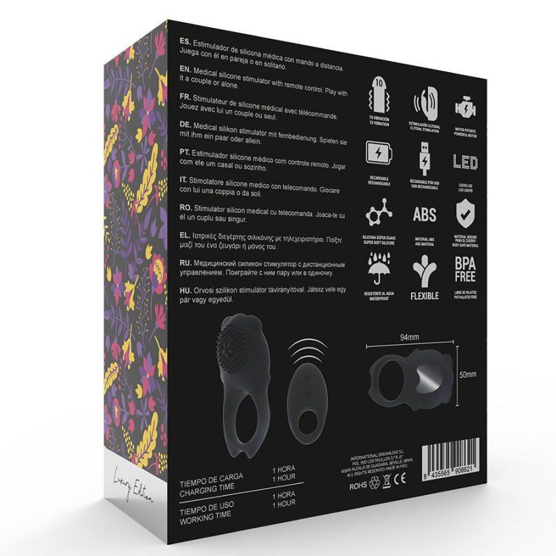 COLOSSEO Anillo Vibrador con Control Remoto