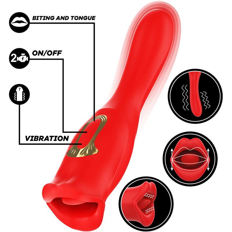 Mia Siena Vibrador Triple Placer | Besa Lame Vibra 15 cm