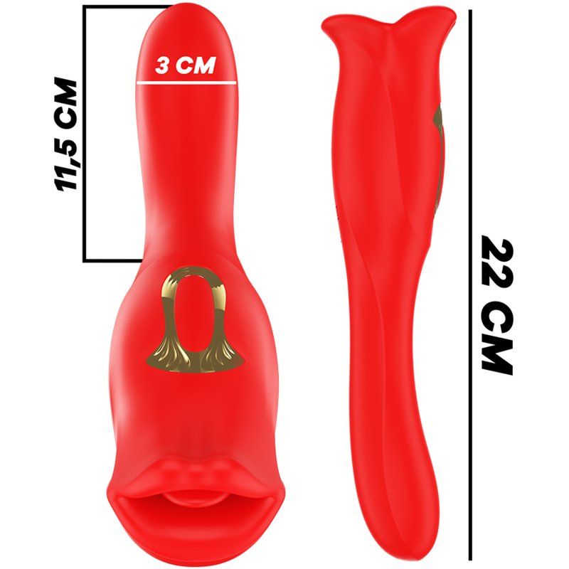 Mia Siena Vibrador Triple Placer | Besa Lame Vibra 15 cm
