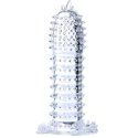 Baile Funda Para Pene Con Puntos Estimulantes Transparente 14 Cm