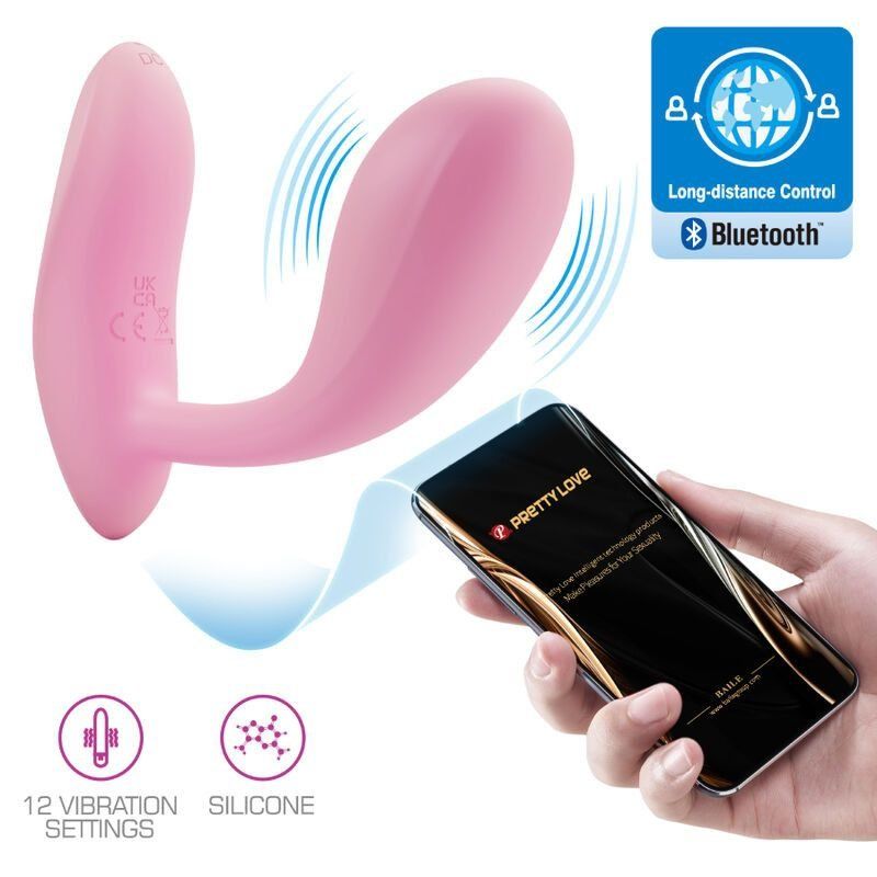 Pretty Love Baird G Spot 12 Vibraciones Recargable Rosa App