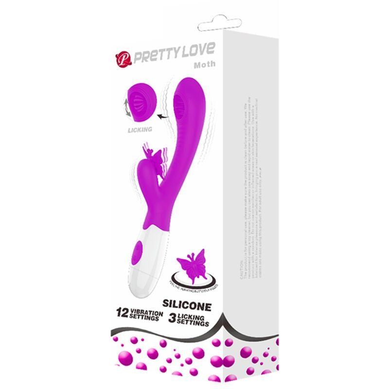 Pretty Love Moth Licking & Vibrating Lila