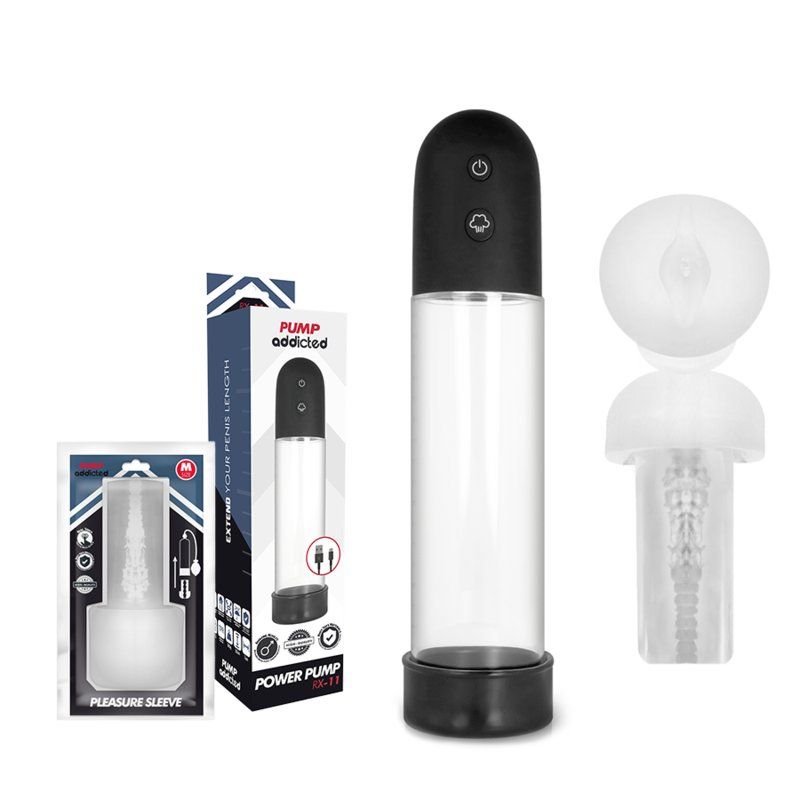 Pump Addicted Bomba Erección Rx11 Automática Con Masturbador