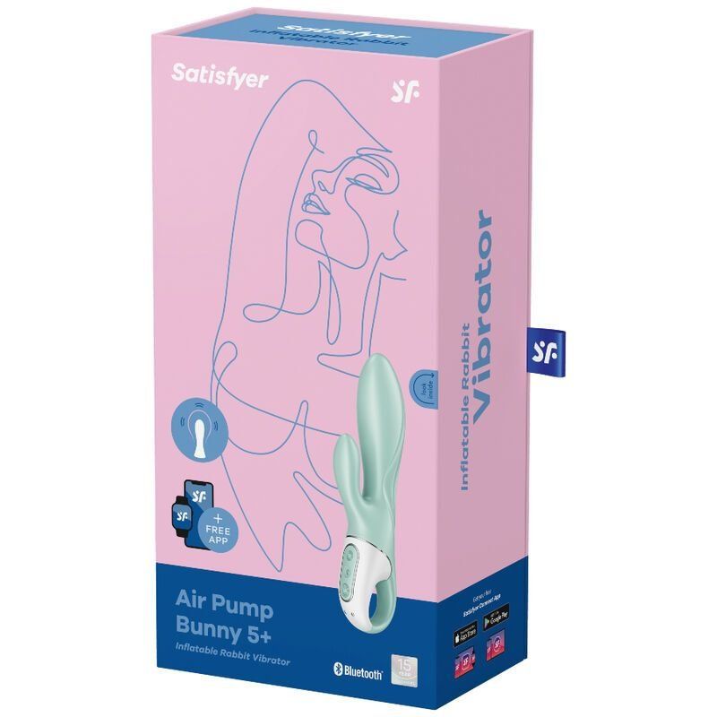 Satisfyer Air Pump Bunny 5+ Verde – Vibrador Rabbit 20 cm