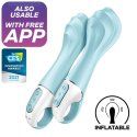 Satisfyer Air Pump Vibrator 5+ Vibrador Punto G Inflable App Azul