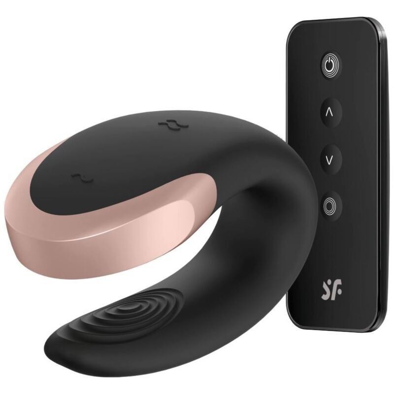 Satisfyer App Double Love Vibrador Parejas Luxury Negro