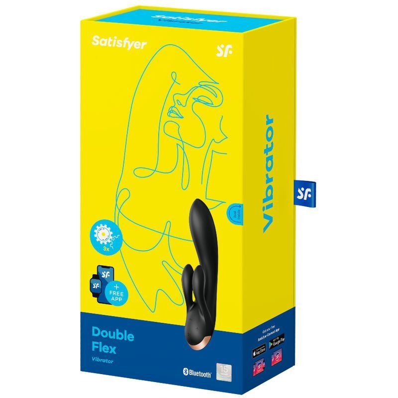 Satisfyer Double Flex Rabbit – Vibrador 20 cm 3 Motores
