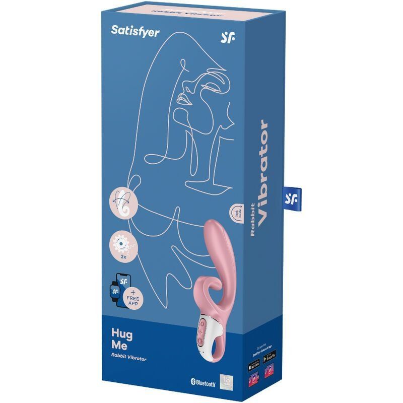 Satisfyer Hug Me Rosa – Vibrador Rabbit 21 cm con App