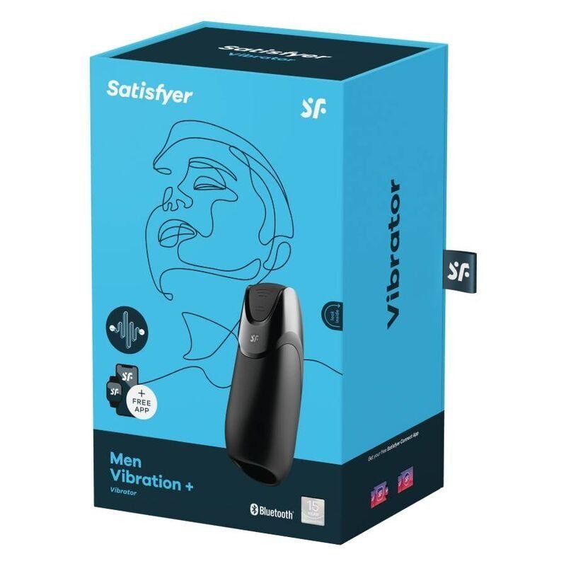 Satisfyer Men Vibration+ Negro – Masturbador Vibrador 17 cm