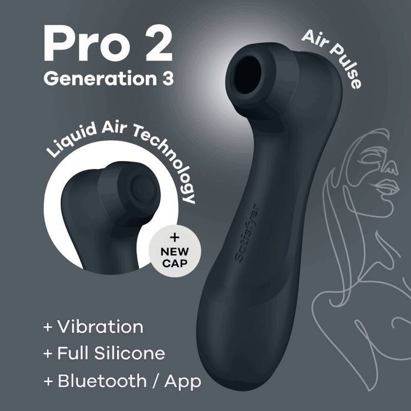 Satisfyer Pro 2 Generación 3 Negro – Succionador Bluetooth