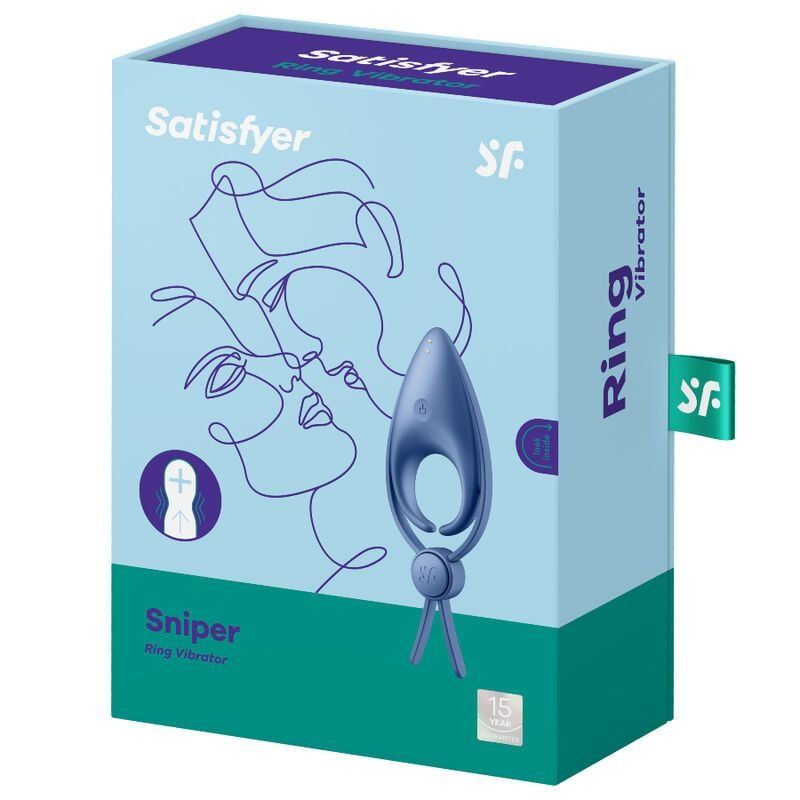 Satisfyer Sniper Azul – Anillo Vibrador Ajustable 14 cm