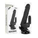 Basecock Vibrador Realistico Control Remoto Negro 18.5 Cm O 4Cm