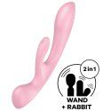 Satisfyer Triple Oh Vibrador Híbrido Rosa
