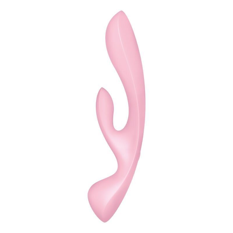 Satisfyer Triple Oh Rosa – Vibrador Híbrido 22 cm, 3 Motores