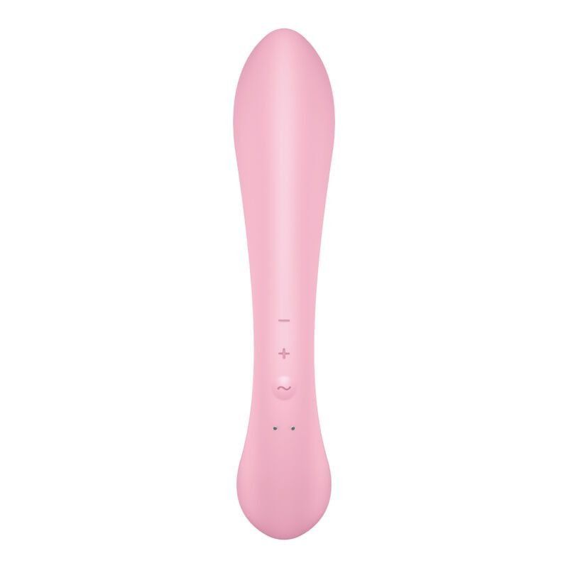 Satisfyer Triple Oh Rosa – Vibrador Híbrido 22 cm, 3 Motores